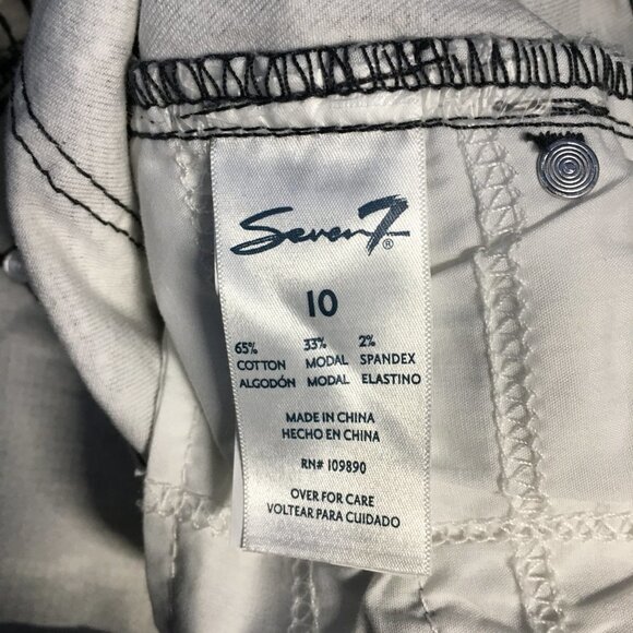 Seven7 Tummyless High Rise Skinny Snake Print Jeans Size 10 - Picture 12 of 13